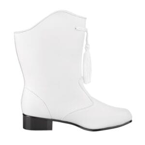 Styleplus Leather Majorette Boots - (White)