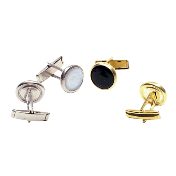 DSI In-Stock Cuff Links (Silver and Gold) (Pair)