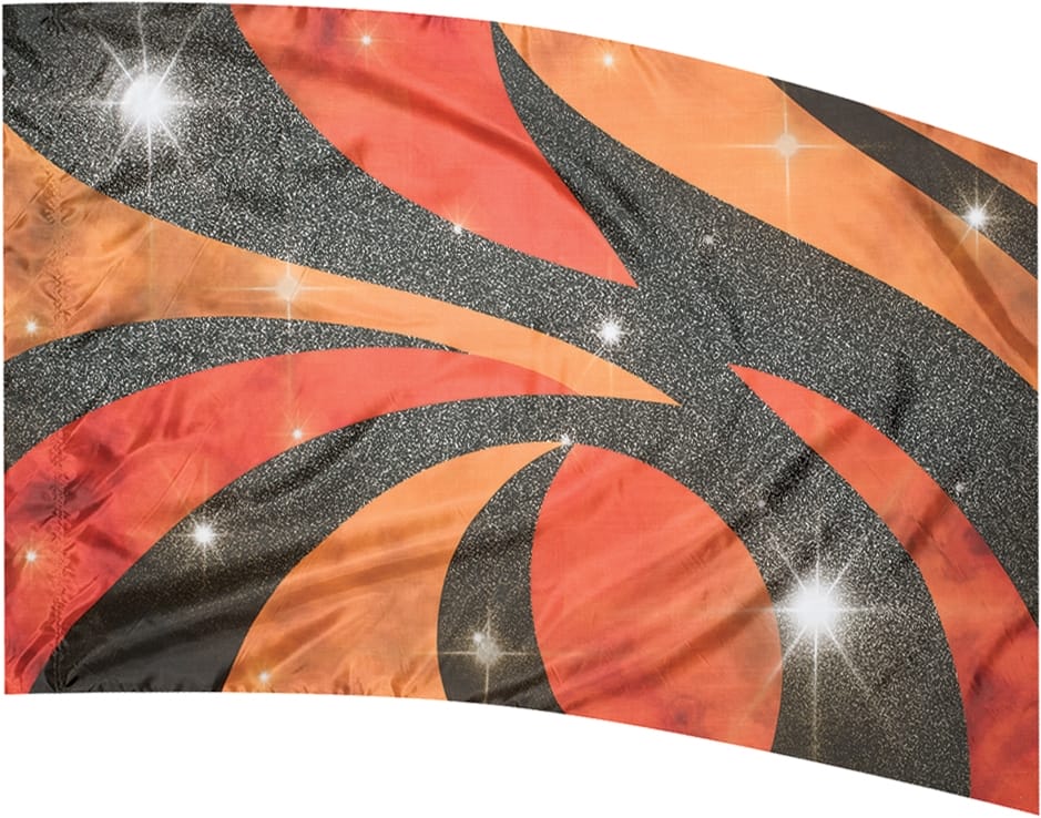 Styleplus Aurora Digital Orange Color Guard Flag