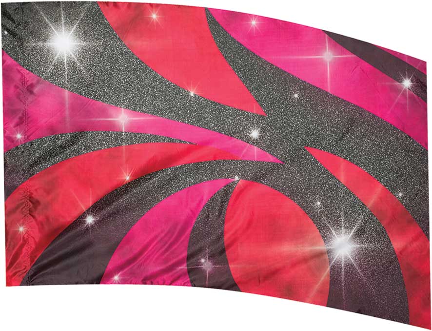 Styleplus Aurora Digital Red Color Guard Flag