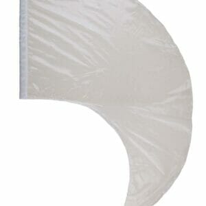 DSI Made-to-Order Crystal Clear Color Guard Swing Flags (Graphite) (Minimum Order of 6 Required)