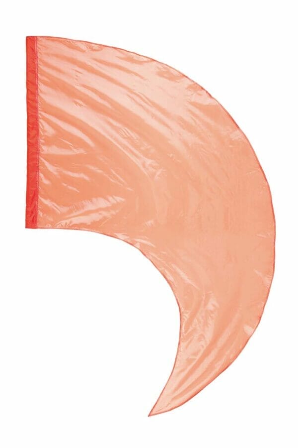 DSI Made-to-Order Crystal Clear Color Guard Swing Flags (Orange) (Minimum Order of 6 Required)