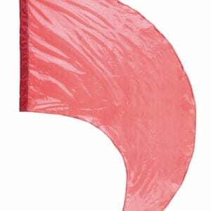 DSI Made-to-Order Crystal Clear Color Guard Swing Flags (Red) (Minimum Order of 6 Required)