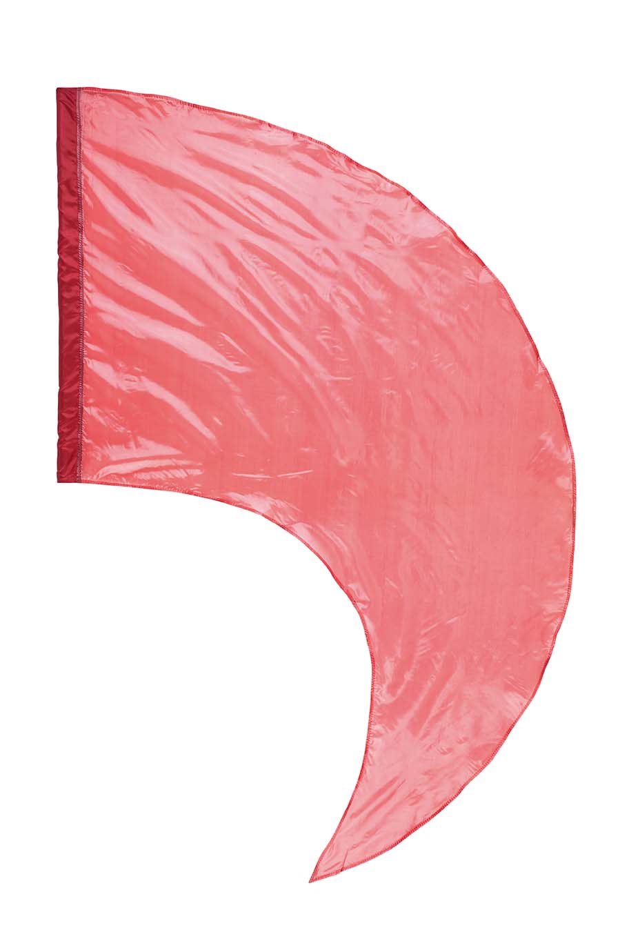 DSI Made-to-Order Crystal Clear Color Guard Swing Flags (Red) (Minimum Order of 6 Required)