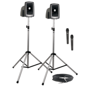 Anchor Audio MegaVox Pro DELUXE Dual Package Battery Powered Portable PA System (MEGA-DP2)