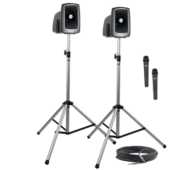 Anchor Audio MegaVox Pro DELUXE Dual Package Battery Powered Portable PA System (MEGA-DP2)