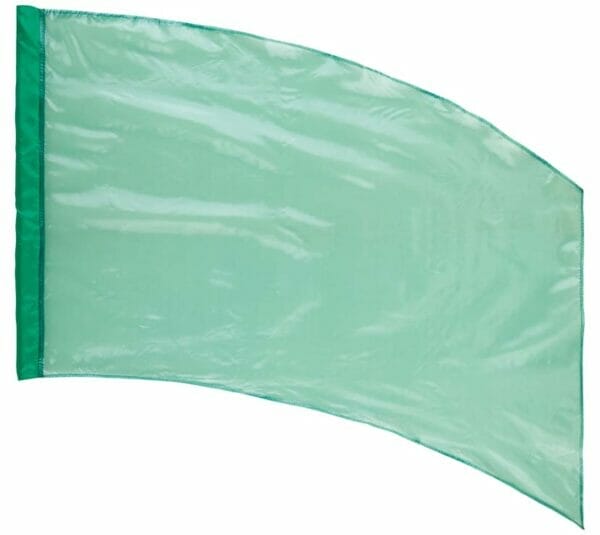 DSI Made-to-Order Solid Crystal Clear Color Guard Flags (Kelly Green) (Minimum Order of 6 Required)