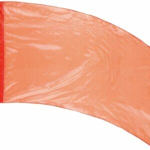 DSI Made-to-Order Solid Crystal Clear Color Guard Flags (Orange) (Minimum Order of 6 Required)