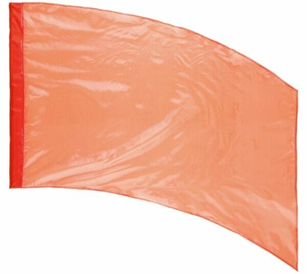 DSI Made-to-Order Solid Crystal Clear Color Guard Flags (Orange) (Minimum Order of 6 Required)