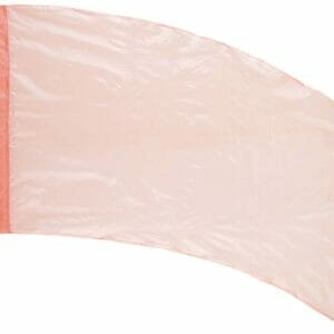 DSI Made-to-Order Solid Crystal Clear Color Guard Flags (Peach) (Minimum Order of 6 Required)