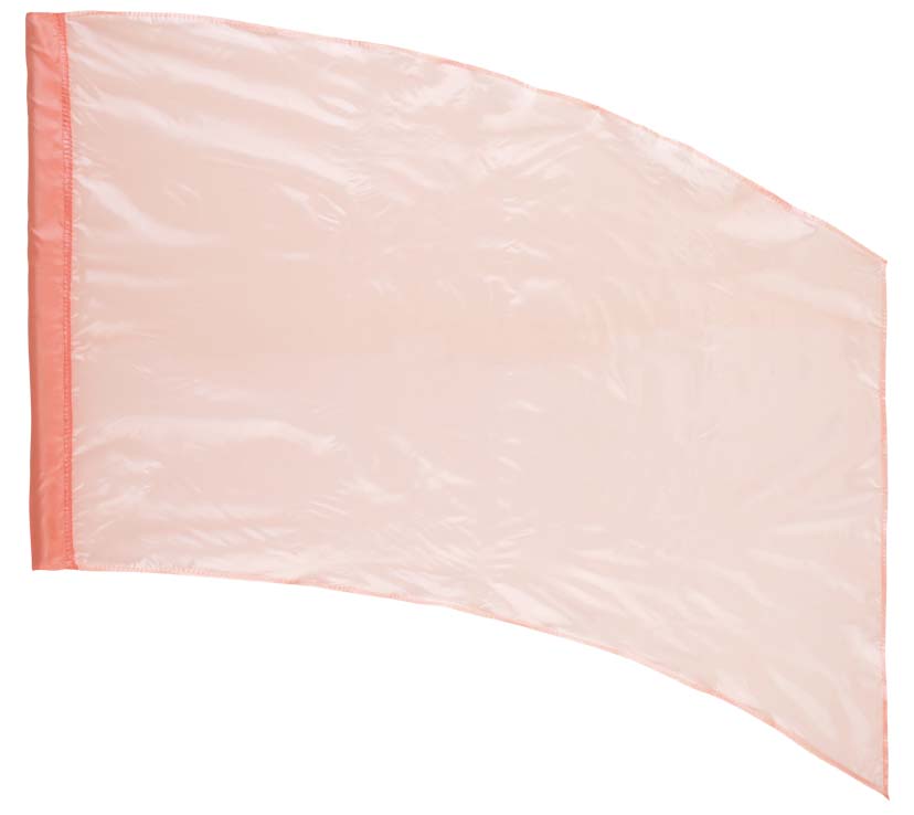 DSI Made-to-Order Solid Crystal Clear Color Guard Flags (Peach) (Minimum Order of 6 Required)