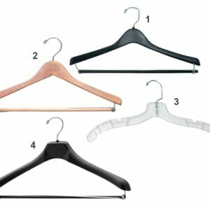 DSI 3. Clear Plastic Dresses Hangers