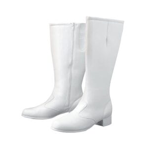 Dinkles Holly Full Length Knee Boots - (White)