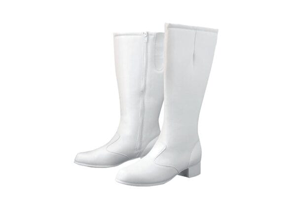 Dinkles Holly Full Length Knee Boots - (White)