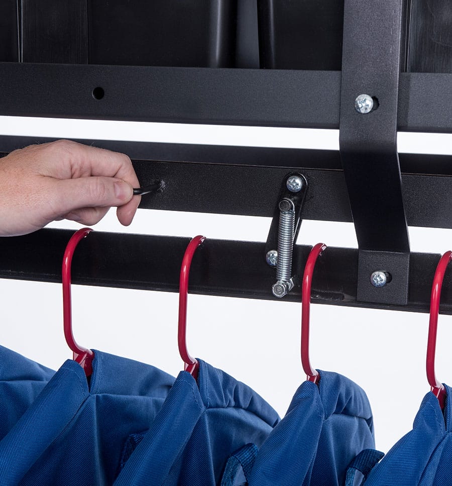 Jarvis Hold Down Bar for Uniform and Hat Mover
