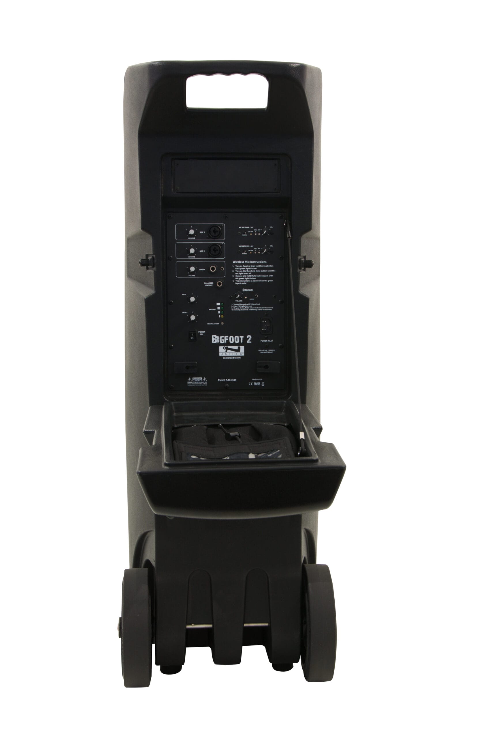 Anchor Audio Bigfoot 2 with Built-In Bluetooth & Two Dual Wireless Mic Receivers, Battery Powered Portable PA System (BIG2-U4) - Image 3