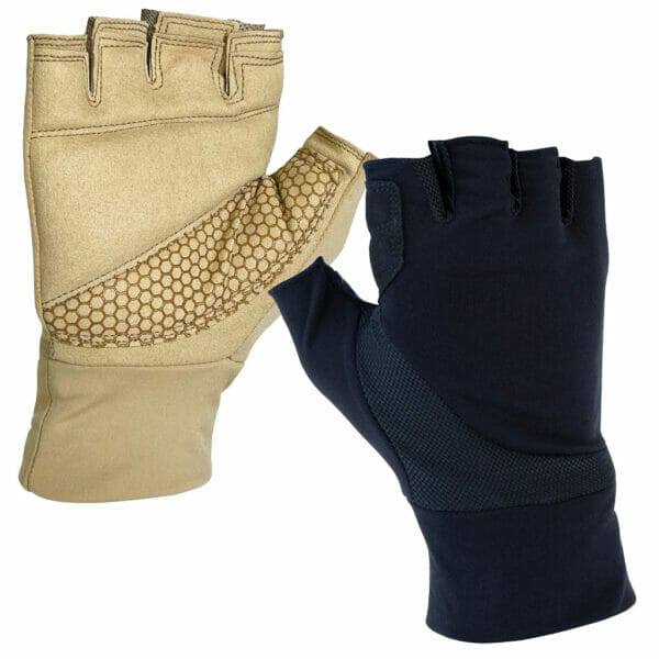 DSI Five6 Seven8 Color Guard Gloves (Black & Tan) PAIR