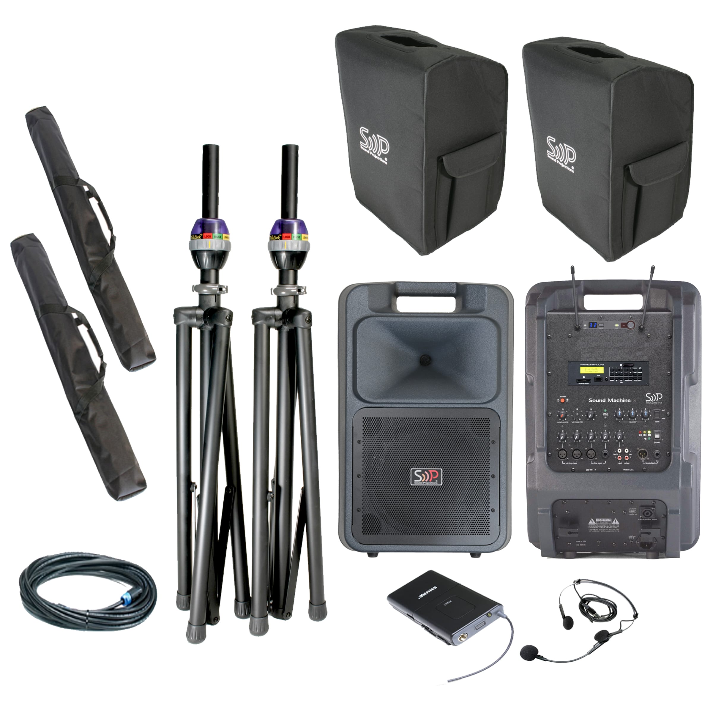 Wireless headset hot sale pa system