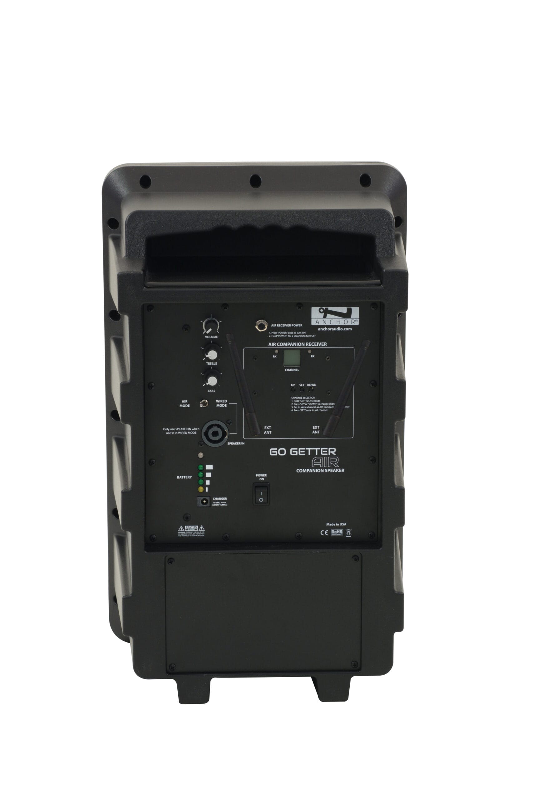 Anchor Audio Go Getter 2 AIR Wireless Companion Speaker Battery Powered Portable PA System (GG2-AIR) - Image 2