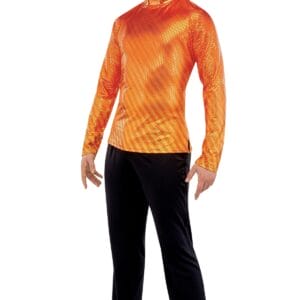 Styleplus Genesis Guard and Percussion Uniform MTO (Top)-Costume Print 323 with Metallic Texture Pattern 13000 in Copper
