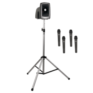 Anchor Audio MegaVox Pro BASIC Quad Package Battery Powered Portable PA System (MEGA-BP4)