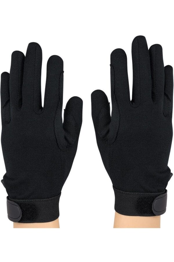 styleplus-black-cotton-deluxe-hoop-n-loop-marching-guard-military-glove-dc150