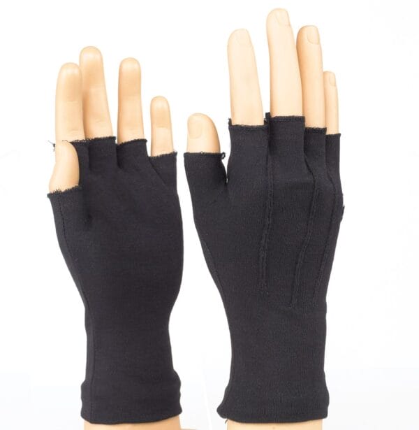 styleplus-black-long-wristed-cotton-fingerless-gloves