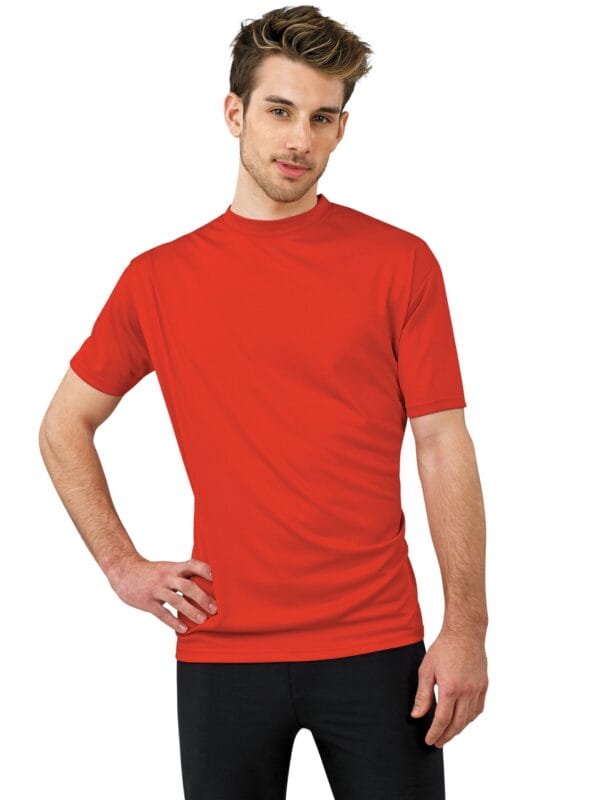 Styleplus Corelements Cool Short Sleeve Relaxed Shirt Color Guard and Percussion Uniform Red