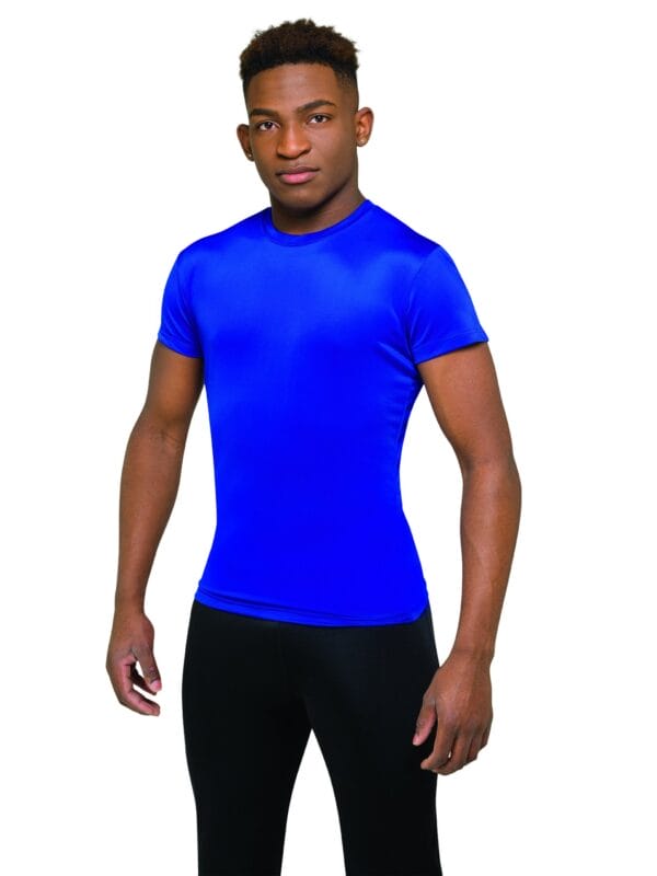 Styleplus Corelements Cool Short Sleeve Compression Shirt Color Guard and Percussion Uniform Royal Blue