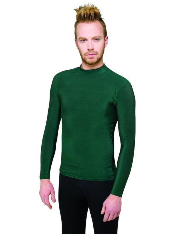 Styleplus Corelements Cool Long Sleeve Compression Shirt Color Guard and Percussion Uniform Forest Green