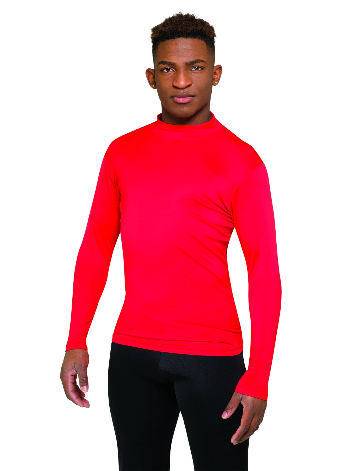 Red long store sleeve compression shirt