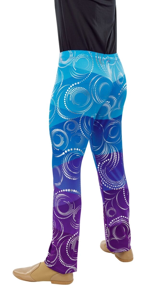 Styleplus Genesis Guard and Percussion Uniform MTO (Pants)-Costume Print 314 with Metallic Texture Pattern Spiral 2000 in Lilac