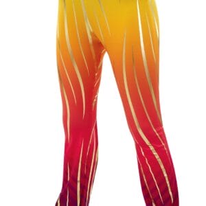 Styleplus Genesis Guard and Percussion Uniform MTO (Pants)-Costume Print 318 with Metallic Texture Pattern Stripes 3000 in Gold