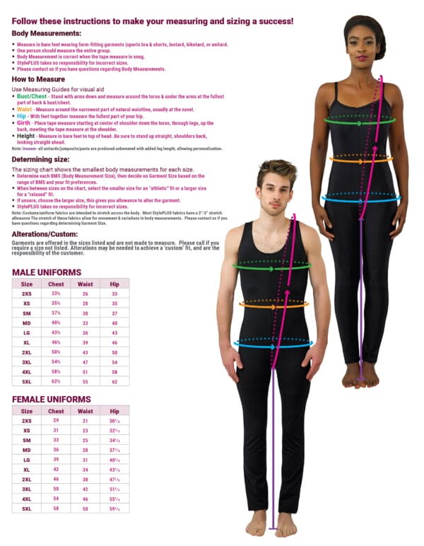 Styleplus Measuring Instructions