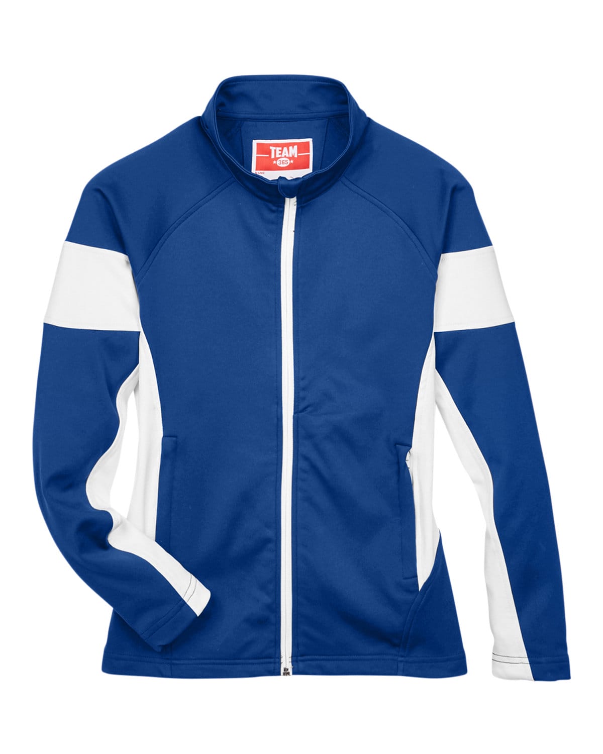 Team 365 Ladies' Elite Performance Full-Zip Jacket SP Royal/White TT34W