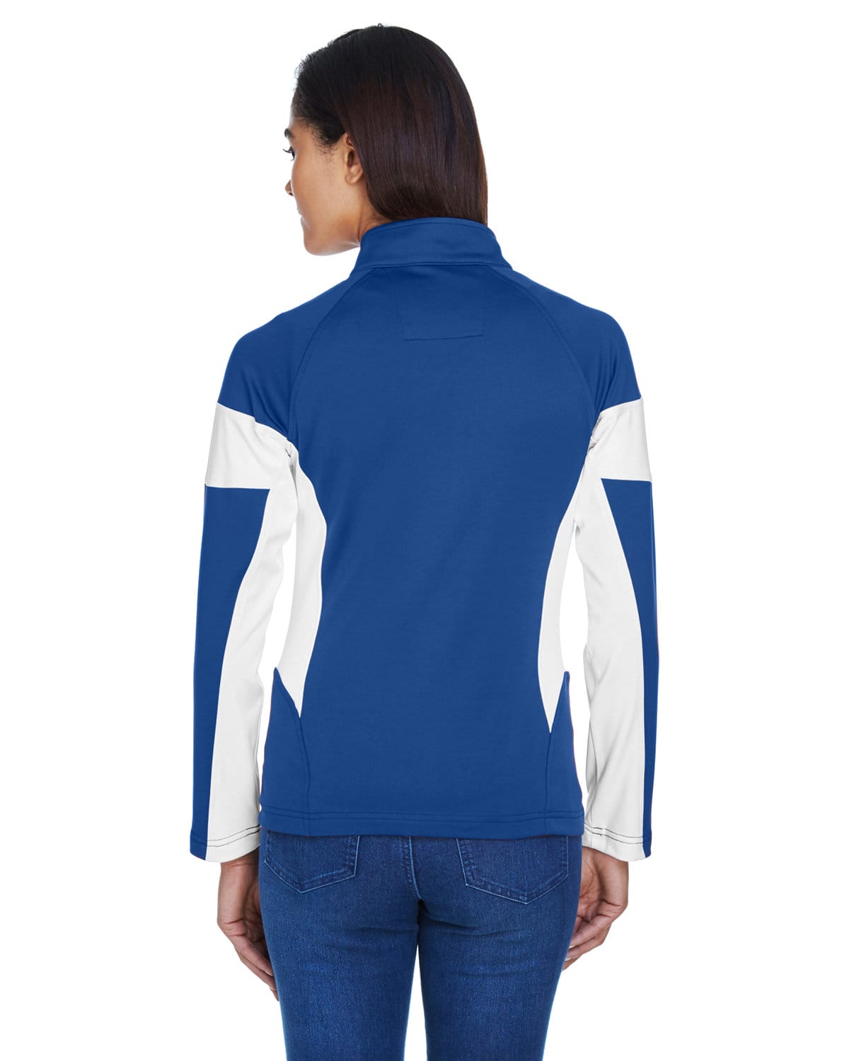 Team 365 Ladies' Elite Performance Full-Zip Jacket SP Royal/White TT34W