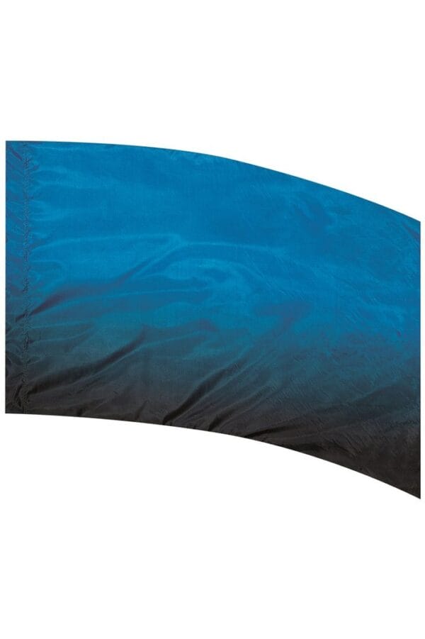Styleplus Color to Black Poly China Silk Color Guard Flag Blue