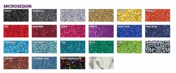 Styleplus Transform Microsequin Color Chart