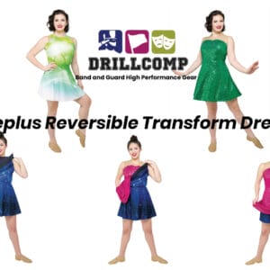 Styleplus Transform Dress MTO Color Guard Uniform (Minimum Order of 6 Required) (2-in-1 Dress) CP045 (Shown) CP046 (Shown)