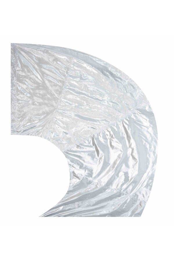 Styleplus Metallic Super Swing Color Guard Flag Silver