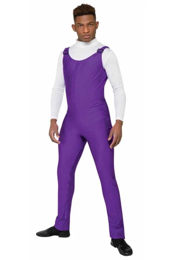 Styleplus Advantage Lycra & Styleflex Unisex Bibbers Made-to-Order Color Guard and Percussion Uniforms Purple