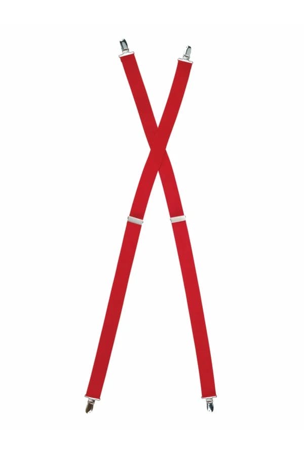 Styleplus Clip On Suspenders Red