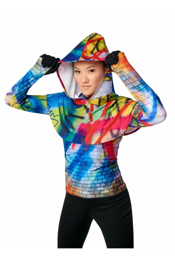 Styleplus Made-to-Order Digitally Printed Oversized Hoods Color Guard Uniforms Unlined