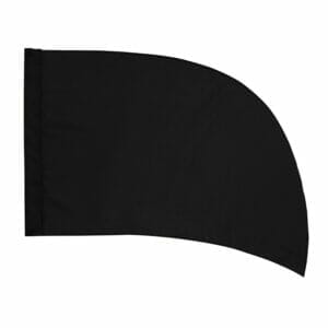 DSI In-Stock Poly China Silk (PCS) Practice Flags - Arced (Black)