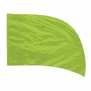 DSI In-Stock Poly China Silk (PCS) Practice Flags - Arced (Lime Green)
