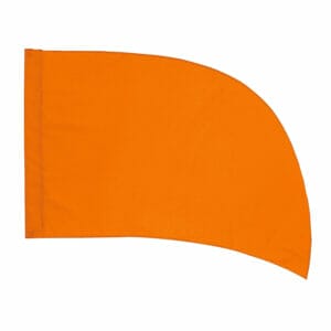 DSI In-Stock Poly China Silk (PCS) Practice Flags - Arced (Orange)