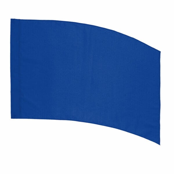 DSI In-Stock Poly China Silk (PCS) Practice Flags - Curved Rectangle (Royal Blue)