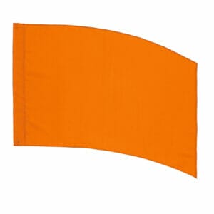 DSI In-Stock Poly China Silk (PCS) Practice Flags - Curved Rectangle (Orange)