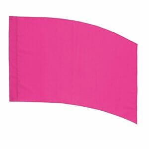DSI In-Stock Poly China Silk (PCS) Practice Flags - Curved Rectangle (Pink)