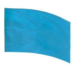 DSI In-Stock Poly China Silk (PCS) Practice Flags - Curved Rectangle (Sky Blue)